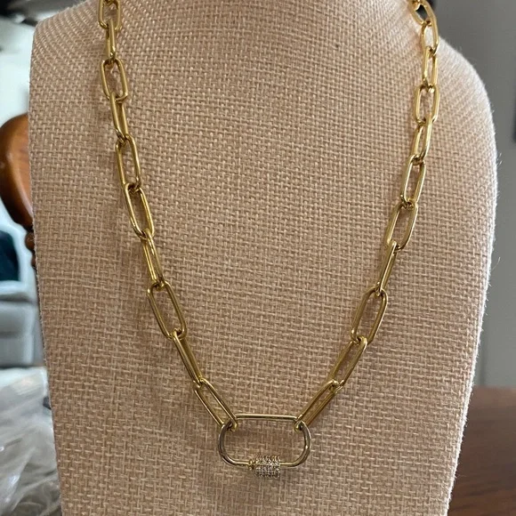 Gold Link Chain Necklace - Picture 1 of 4